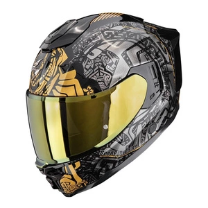 Kask integralny SCORPION EXO-1500 AIR APUS BLACK/GREY/GOLD czarny szary złoty