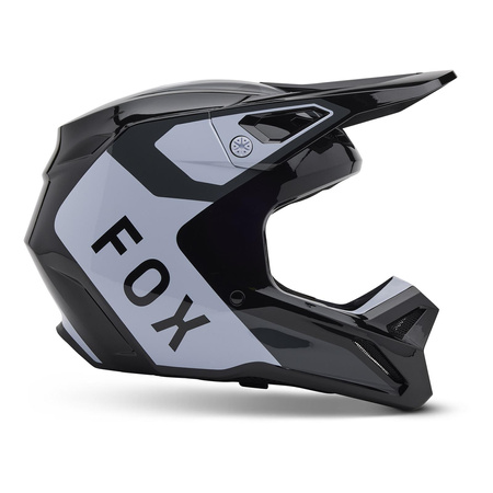 Kask cross FOX V1 LEAN BLACK czarny biały