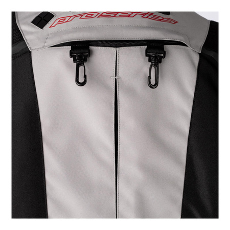 Kurtka tekstylna RST PRO SERIES ADVENTURE X CE SILVER/BLACK szary czarny