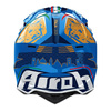 Kask cross AIROH WRAAAP 6DAYS ITALY 2025 GLOSS niebieski biały złoty
