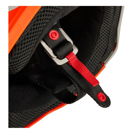Kask cross FOX V1 NITRO FLUORESCENT ORANGE pomarańczowy fluo granatowy