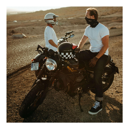 Trampki motocyklowe BROGER CALIFORNIA BLACK/WHITE czarny biały
