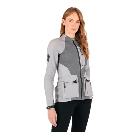 Kurtka tekstylna damska KNOX TOR LADY LIGHT GREY szary