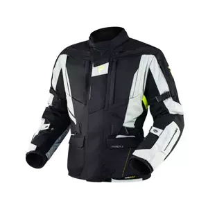 Kurtka tekstylna REBELHORN HARDY II GREY/BLACK/FLO YELLOW czarny szary żółty fluo