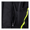 Kurtka tekstylna damska OZONE SAHARA LADY BLACK/FLO YELLOW czarny żółty fluo