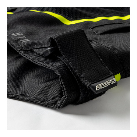 Kurtka tekstylna OZONE JET II BLACK/FLUO YELLOW czarny żółty fluo