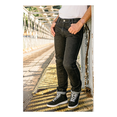 Jeansy motocyklowe RICHA RAGNAR BLACK czarny