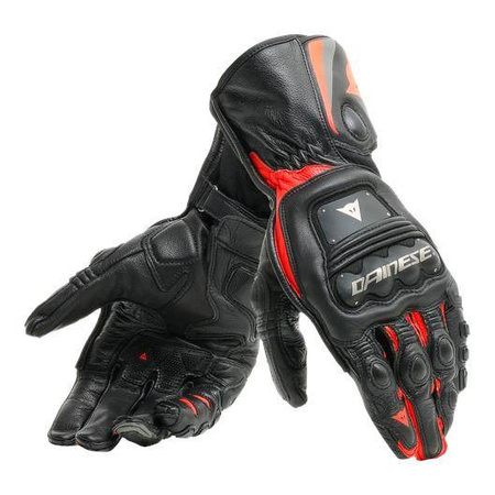 Rękawice sportowe DAINESE STEEL-PRO BLACK/RED FLUO czarny czerwony fluo