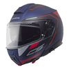 Kask szczękowy SCHUBERTH C5 ECE OMEGA BLUE niebieski czerwony czarny biały
