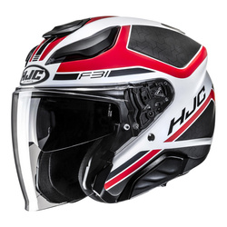 Kask otwarty HJC F31 CERON BLACK/RED czarny czerwony