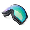 Gogle snowboardowe IMX PEAK BLACK MATT/BLACK SZYBA PODWÓJNA GREEN IRRIDIUM + BROWN czarny