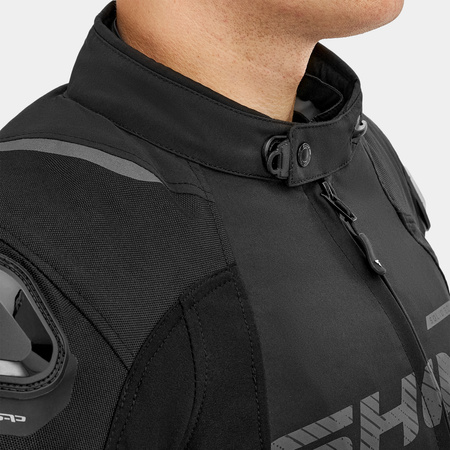 Kurtka tekstylna SHIMA SOLID 2.0 FLUO czarny żółty fluo