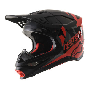 Kask cross ALPINESTARS SUPERTECH S-M8 ECHO BLACK/GREY/FLUO RED czarny szary pomarańczowy fluo