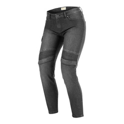 Jeansy motocyklowe damskie BROGER OHIO LADY WASHED GREY szary