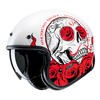 Kask otwarty HJC V31 DESTO WHITE/RED biały czerwony