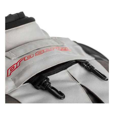 Kurtka tekstylna RST PRO SERIES ADVENTURE X CE GREY/SILVER czarny szary grafitowy
