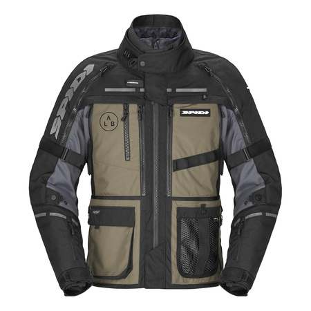 Kurtka tekstylna SPIDI HARD TRACK 3 MUD czarny brązowy szary