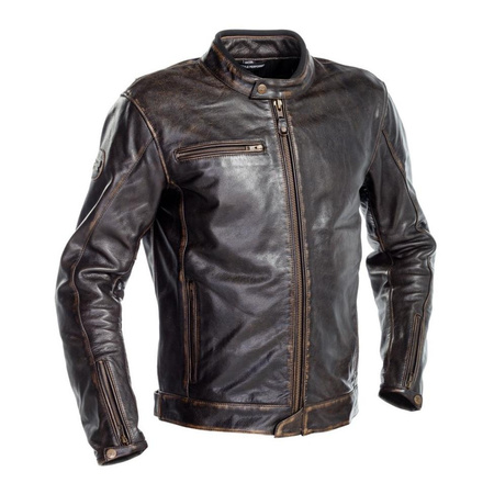 Kurtka skórzana RICHA NORMANDIE BROWN brązowy