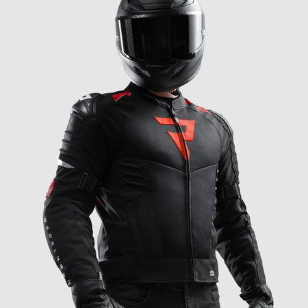 Kurtka tekstylna REBELHORN VANDAL 2 AIR BLACK/RED czarny czerwony