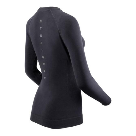 Koszulka termoaktywna damska REBELHORN FREEZE II LADY BLACK czarny