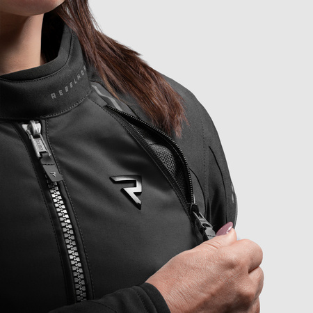 Kurtka tekstylna damska REBELHORN SWIFT LADY BLACK czarny