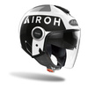 Kask otwarty AIROH HELIOS UP WHITE GLOSS czarny biały szary