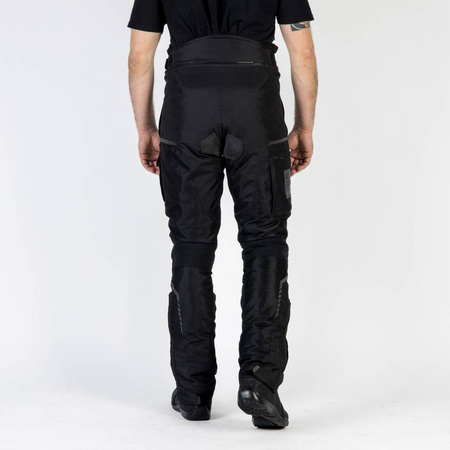Spodnie tekstylne OZONE FLOW BLACK czarny