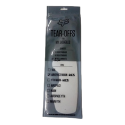 Zrywki do gogli FOX AIRSPACE/MAIN II LAMINOWANE (20 SZT.) CLEAR przezroczysty