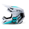 Kask cross FOX V1 TOXSYK WHITE biały niebieski