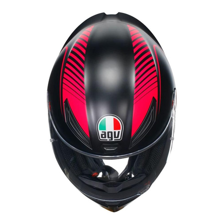 Kask integralny AGV K1 S WARMUP BLACK/PINK czarny różowy