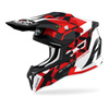 Kask cross AIROH STRYCKER XXX RED GLOSS czerwony biały czarny