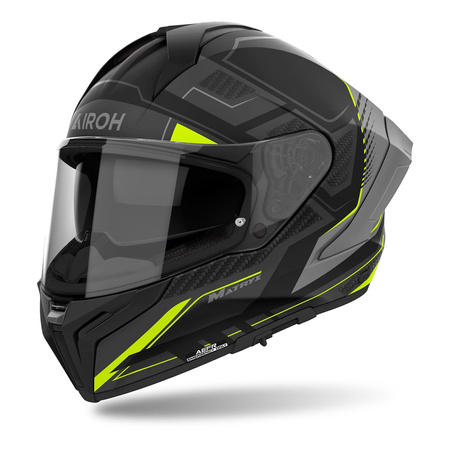 Kask integralny AIROH MATRYX ROCKET YELLOW MATT żółty fluo szary czarny