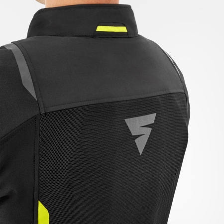 Kurtka tekstylna SHIMA SOLID 2.0 VENTED FLUO czarny żółty fluo