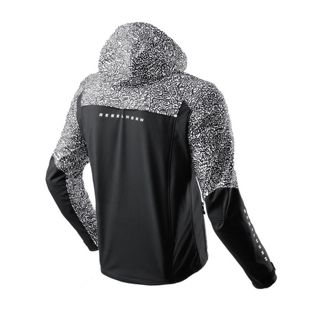 Kurtka tekstylna REBELHORN SLASH NORIAKI BLACK/WHITE czarny biały