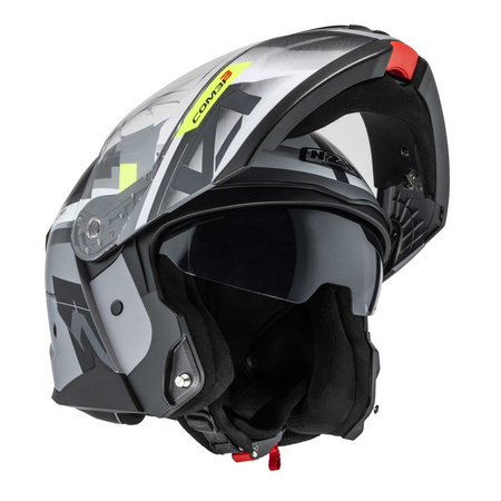 Kask szczękowy NZI COMBI 3 DUO METRIC NARDO GREY WHITE MATT szary biały