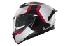 Kask szczękowy MT ATOM 2 SV EMALLA MATT WHITE/BLACK/RED biały czarny czerwony