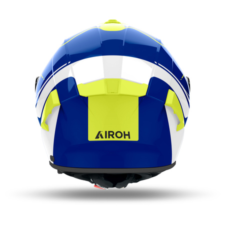 Kask integralny AIROH SPARK 2 CHRONO BLUE/YELLOW GLOSS niebieski żółty fluo szary biały