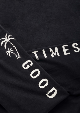 Koszulka z długim rękawem BROGER GOOD TIMES BLACK czarny