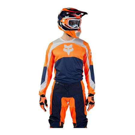 Bluza cross FOX 180 NITRO FLUO ORANGE pomarańczowy fluo granatowy biały