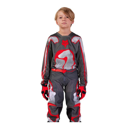 SPODNIE FOX JUNIOR 180 ATLAS GREY/RED