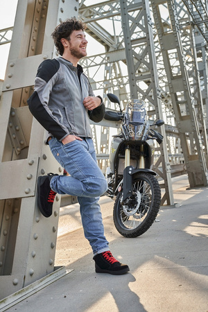 Jeansy motocyklowe SHIMA DEVON MEN BLUE niebieski