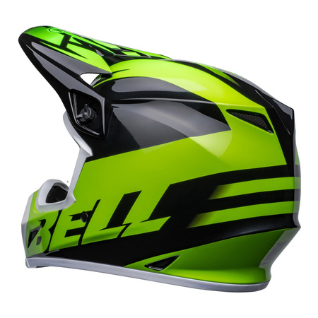 Kask cross BELL MX-9 MIPS DISRUPT BLACK/GREEN czarny zielony fluo
