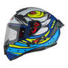 Kask integralny NZI TRENDY OCELO BLUE WHITE SKY BLUE MATT biały niebieski