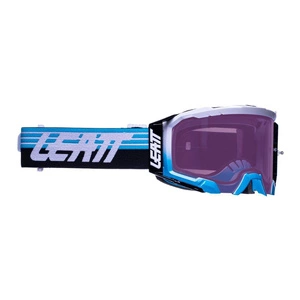 Gogle motocyklowe LEATT VELOCITY 5.5 IRIZ AQUA SZYBA PURPLE biały niebieski