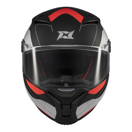 Kask integralny AXXIS FENIX ORK B5 MATT czarny czerwony szary