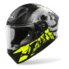 Kask integralny Airoh VALOR AKUNA YELLOW MATT czarny szary żółty fluo