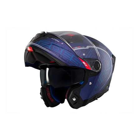 Kask szczękowy MT ATOM 2 SV DESTINY C7 MATT niebieski