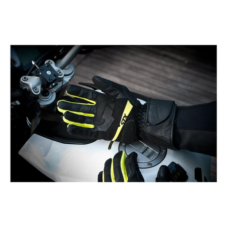 Rękawice szosowo-turystyczne SHIMA STX FLUO czarny żółty fluo