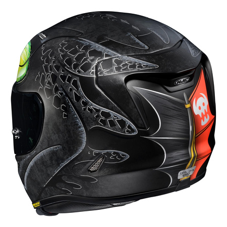 Kask integralny HJC R-PHA 11 TOOTHLESS UNIVERSAL BLACK czarny szary żółty zielony czerwony