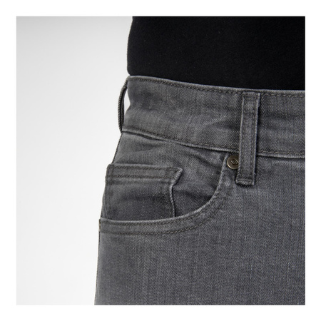 Jeansy motocyklowe OZONE STRIKER REGULAR WASHED GREY szary